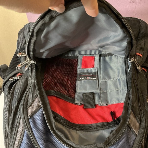 Wenger Swiss Gear Ibex 17-Inch Laptop Scansmart Backpack Bag Blue Travel School - Picture 10 of 12